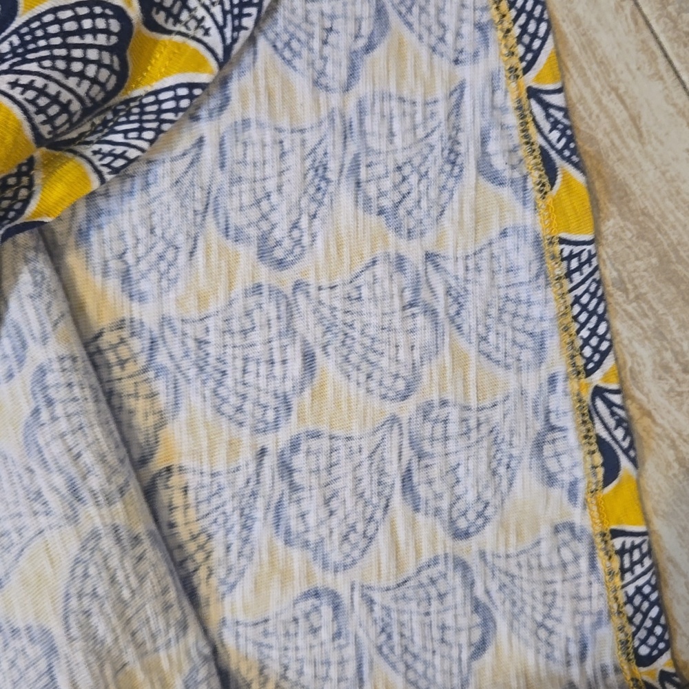 Boden Yellow/Blue Seashell Patterned Sleeveless S… - image 3